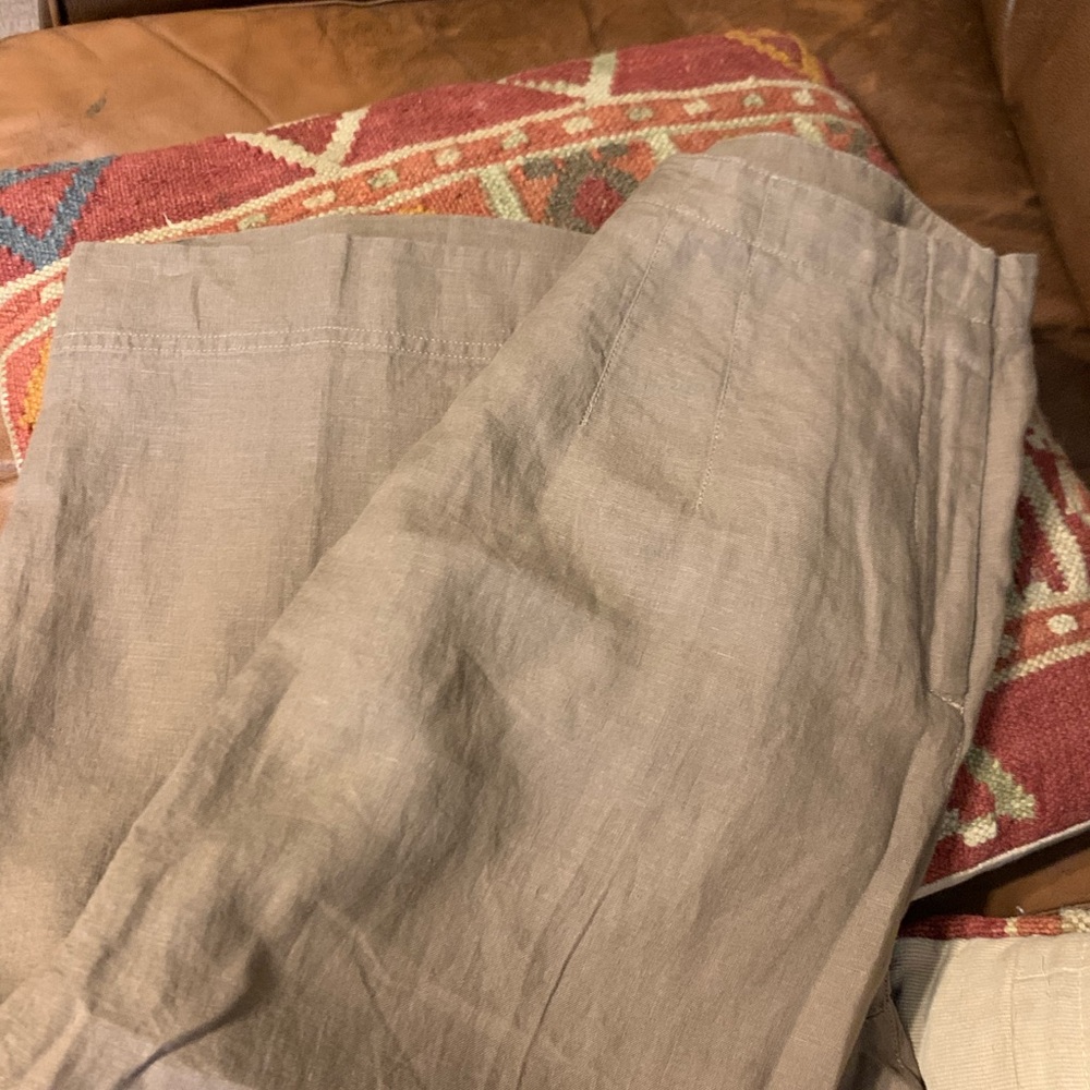SOLD** Sz 10 J Jill 100%  Linen wide leg cropped - Picture 12 of 12